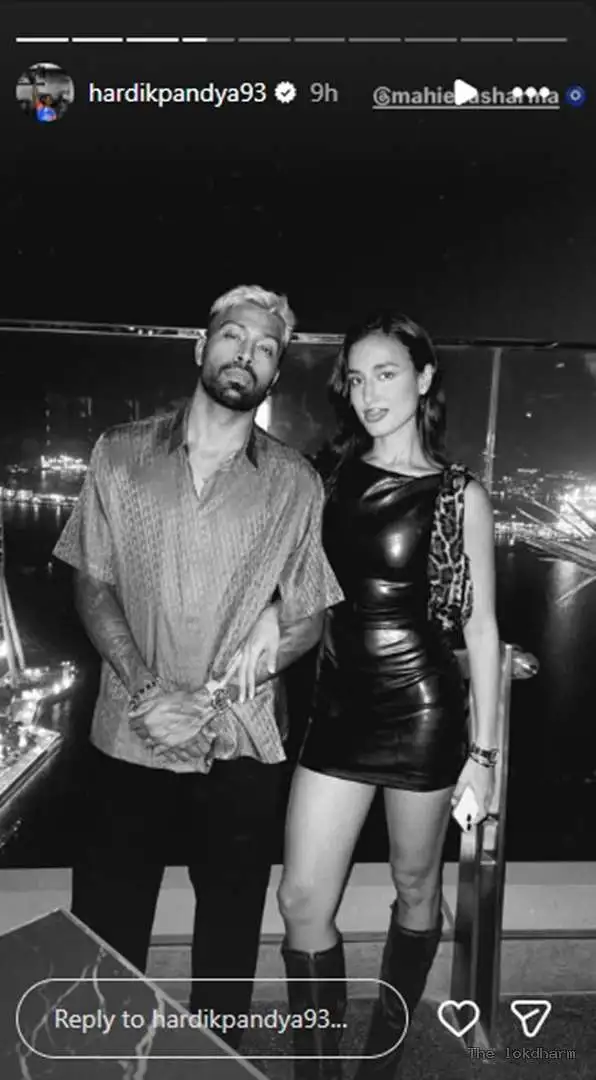 Hardik Pandya with Mahika Sharma हार्दिक पंड्या